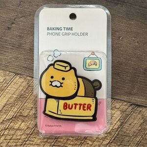 (FINAL SALE) Authentic Kakao Friends Baking Time Phone Grip Holder Butter